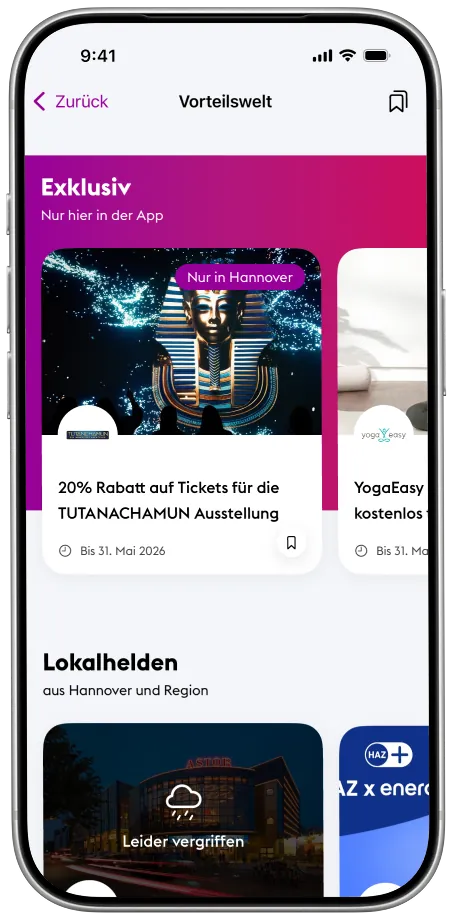 enercity App mit der Vorteilswelt und exklusiven Partnerangeboten